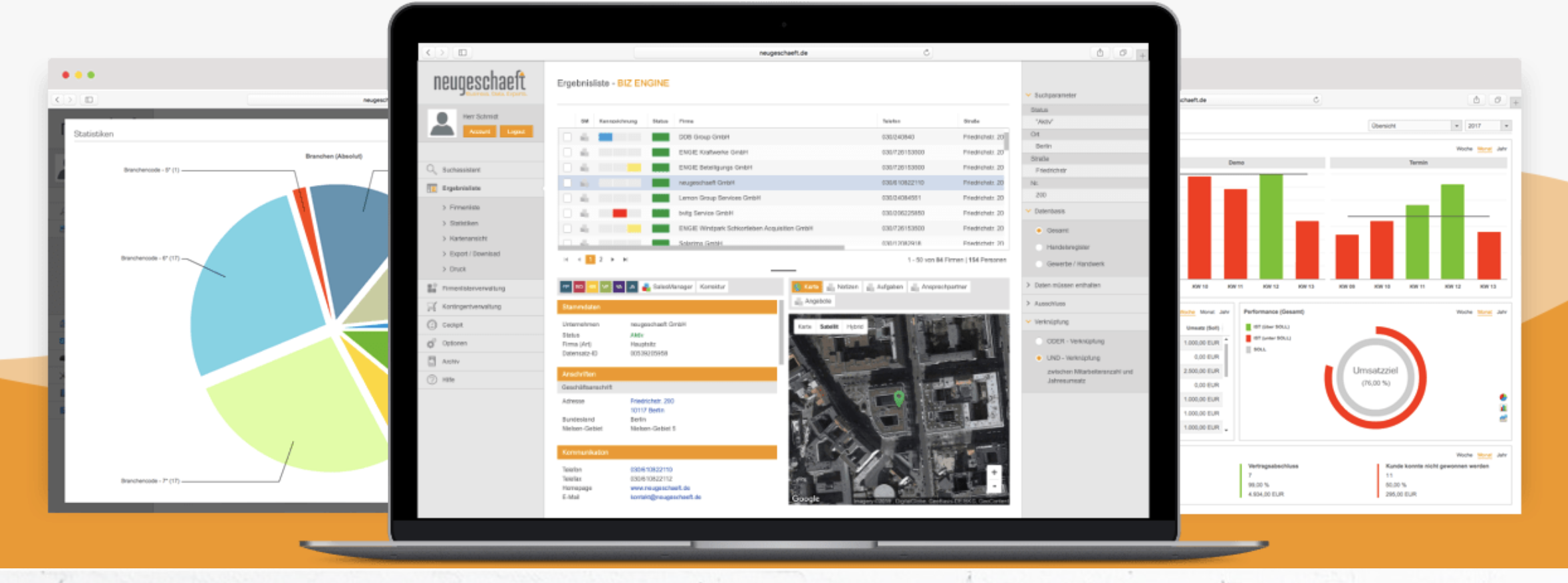 screenshot of Biz Engine